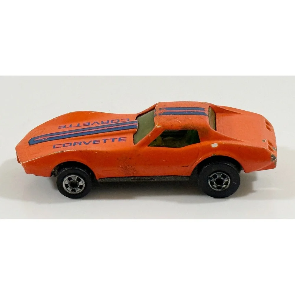 Hot Wheels Corvette Stingray Kids 1:64 Orange Vintage 1975 Die-Cast Toy Car